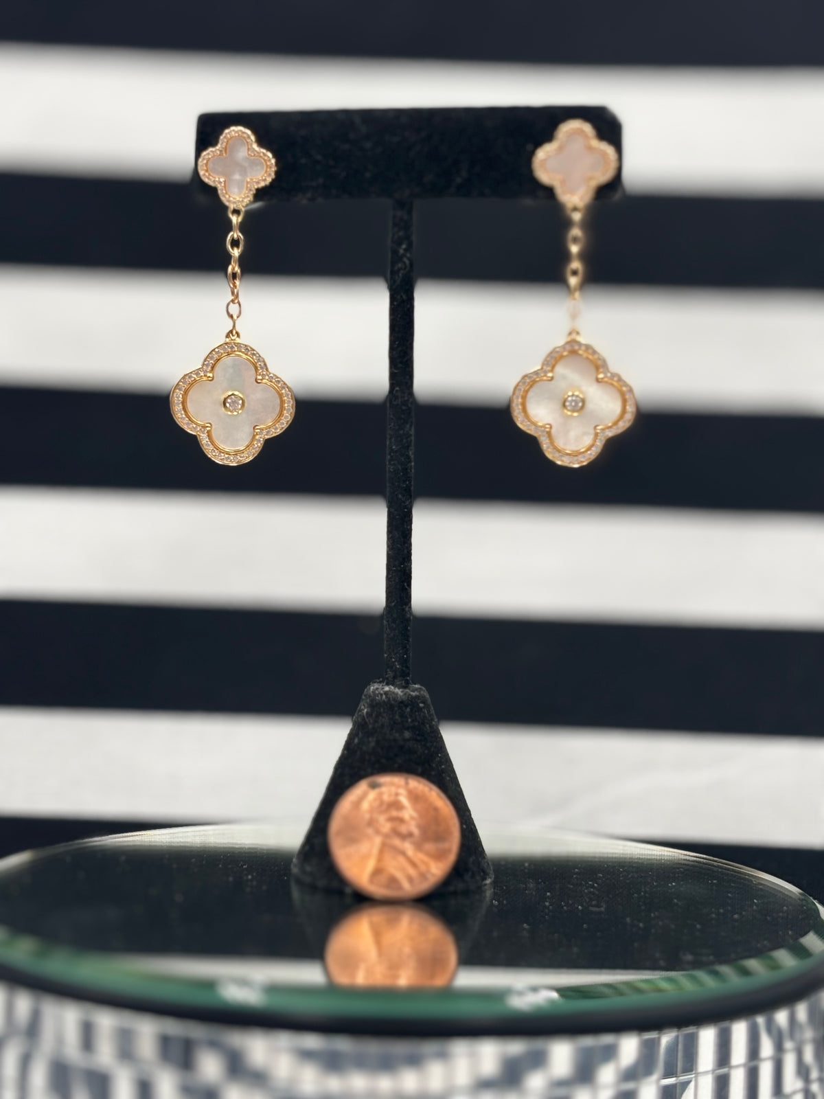 Clover Dangle Elegant Earrings