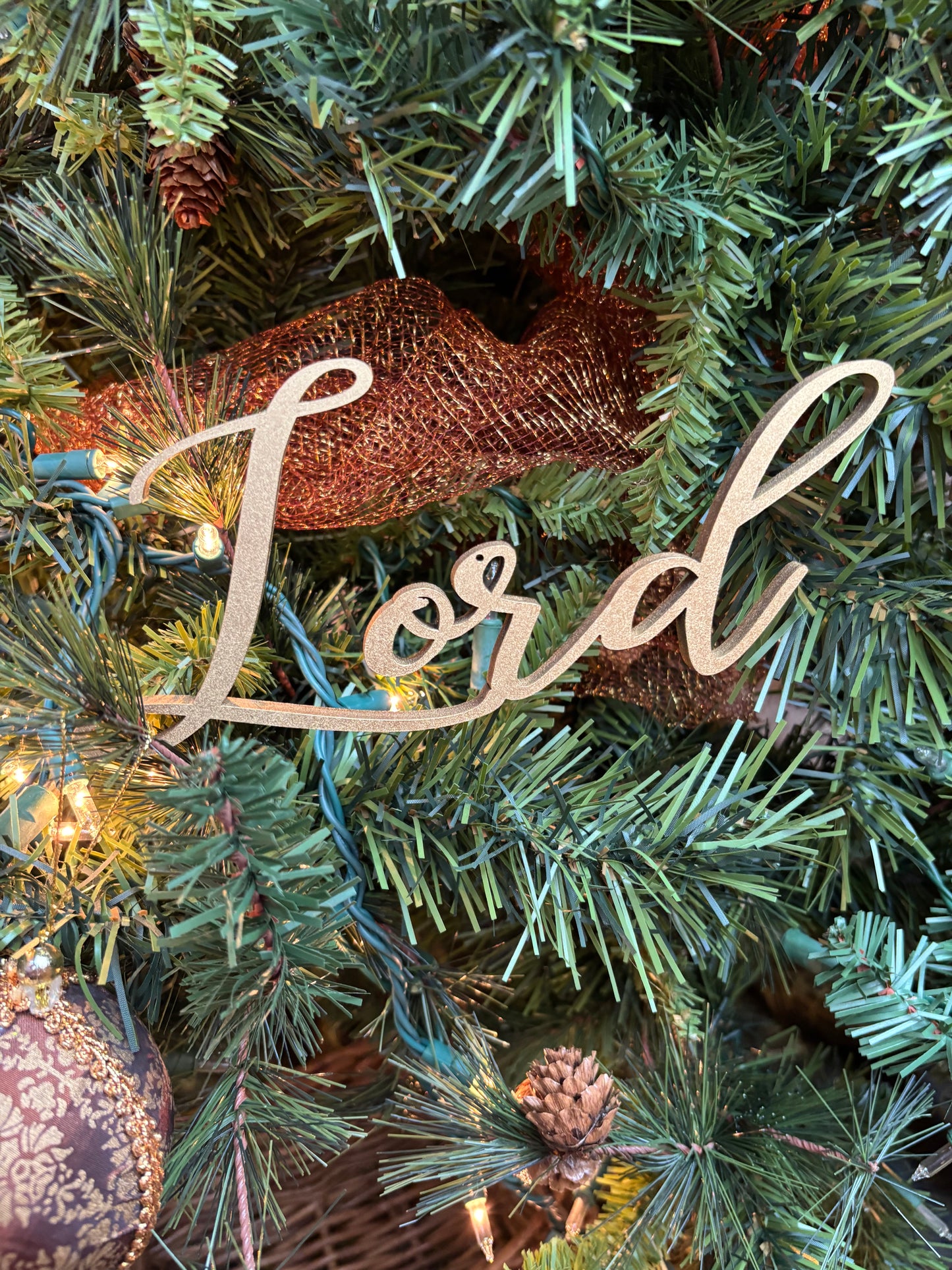 King of Kings, Savior & Lord: Christmas Ornaments Trio Set