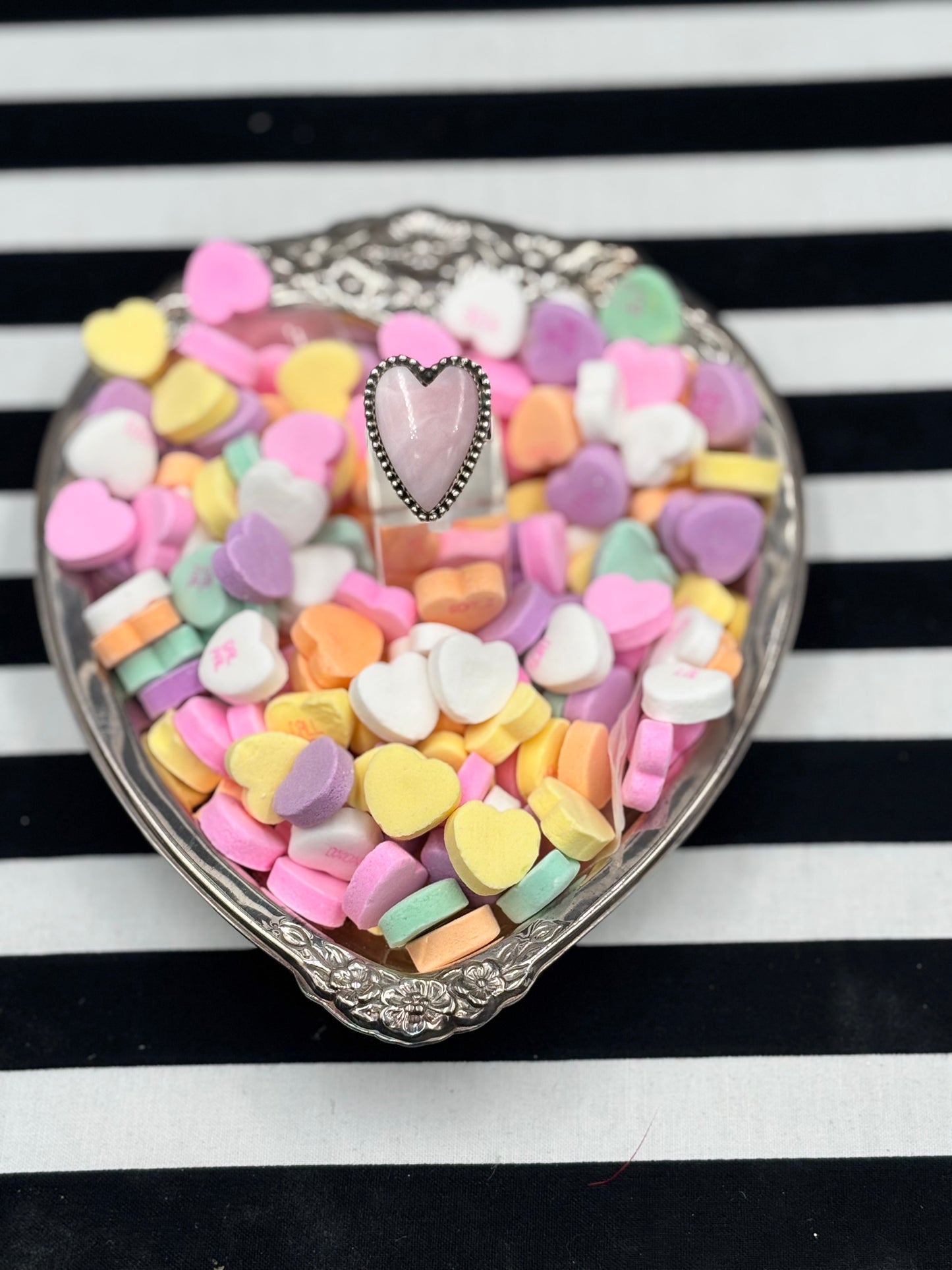 Love Pink Heart Ring