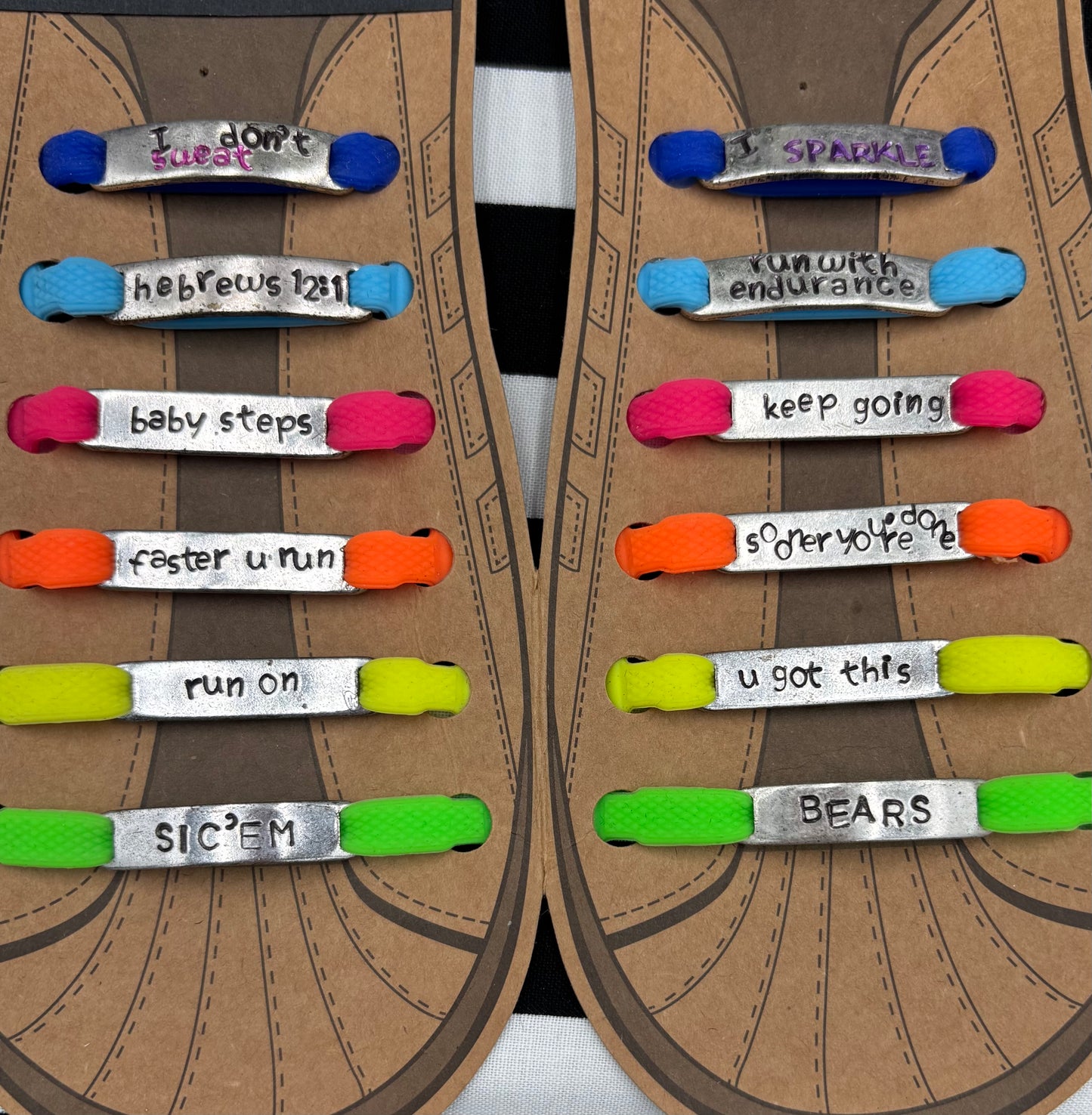 Running Inspiration Shoe Lace Charms