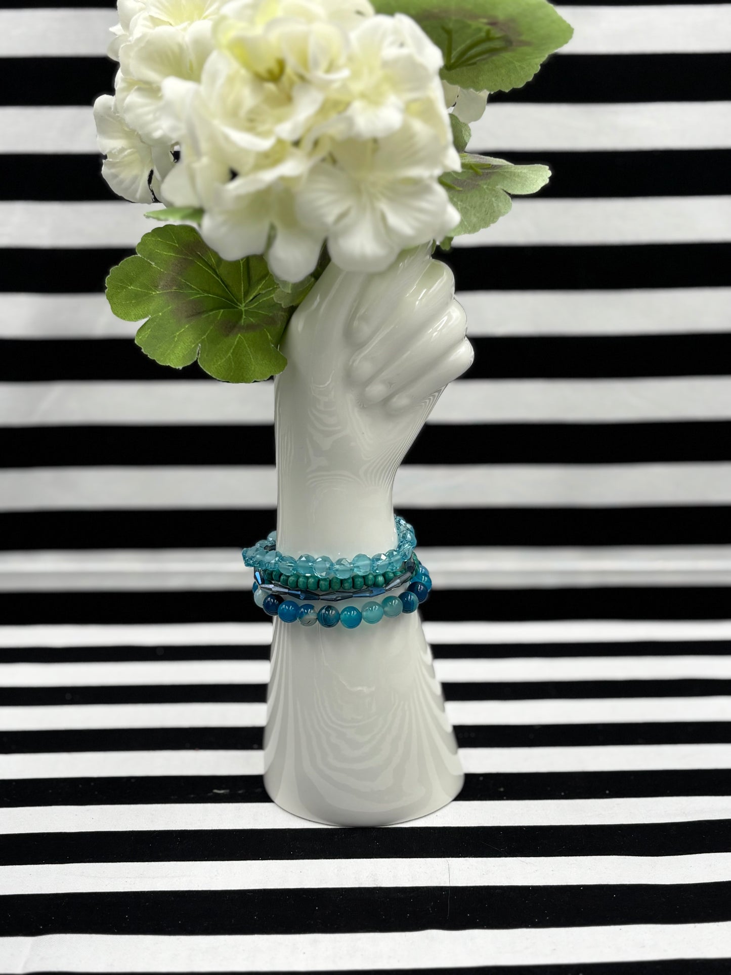 Turquoise Triumph Set of Stretch Bracelet