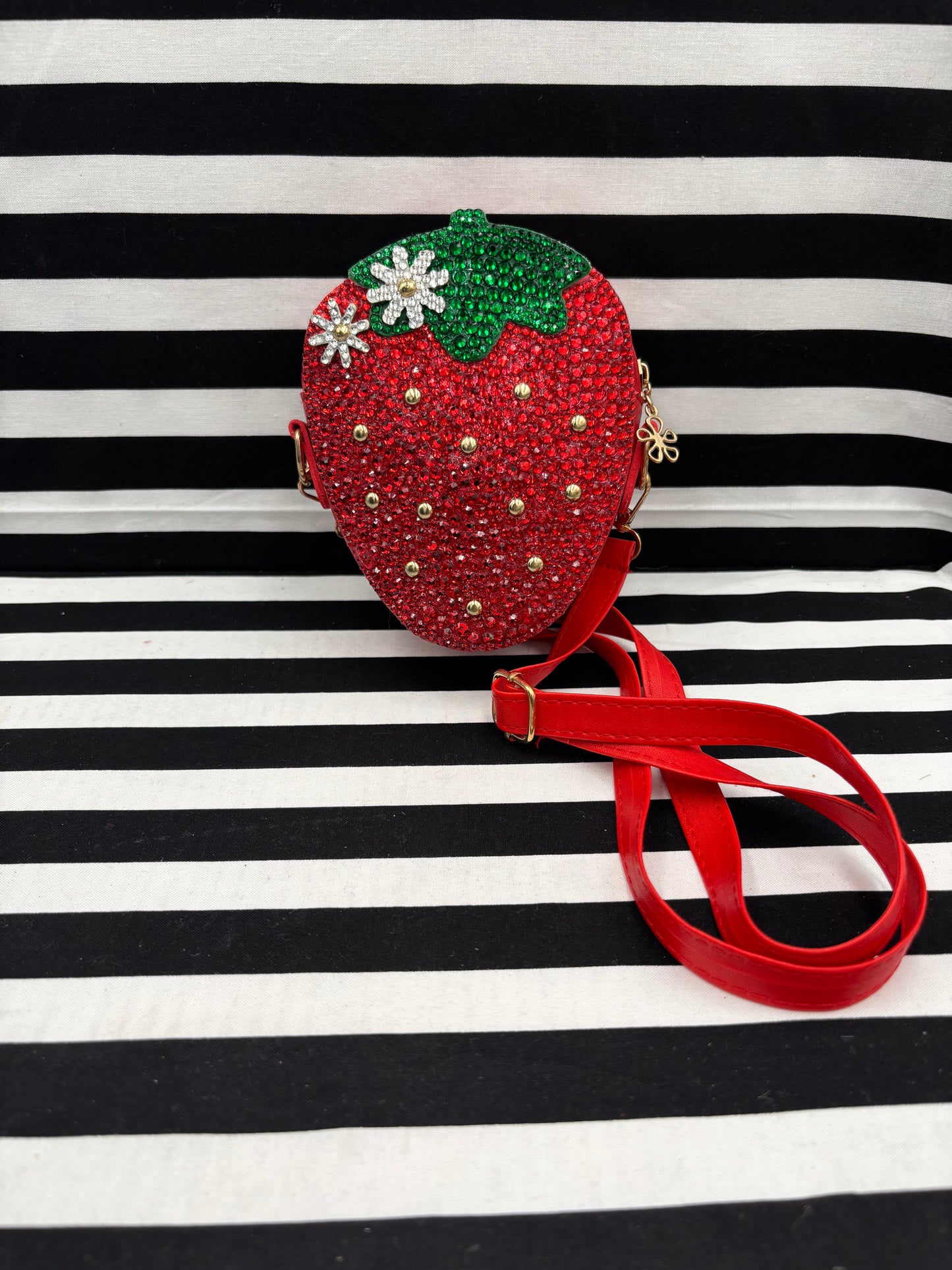 Strawberry Petite Sparkle Purse