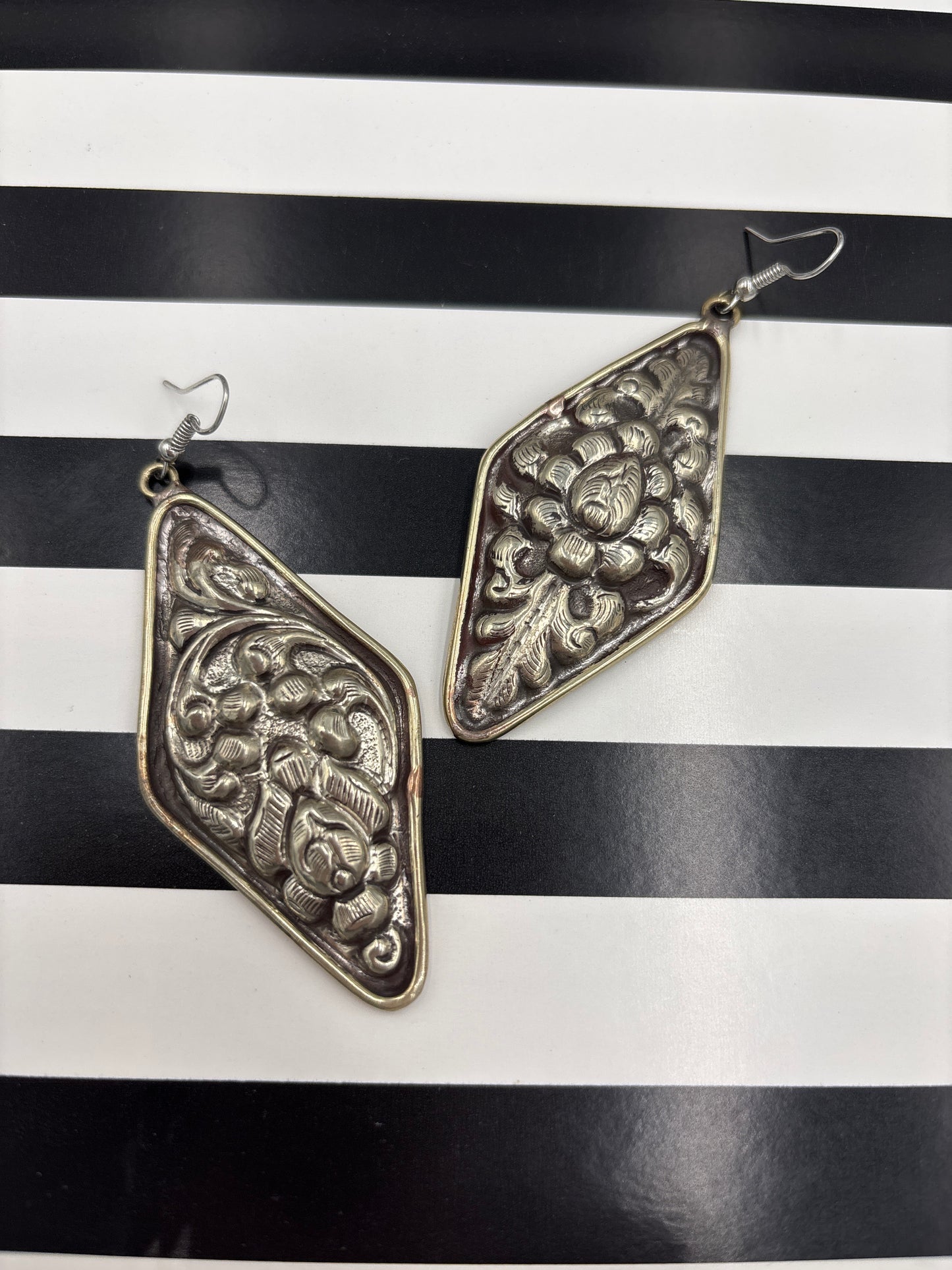 Teardrops of Repousse Earrings