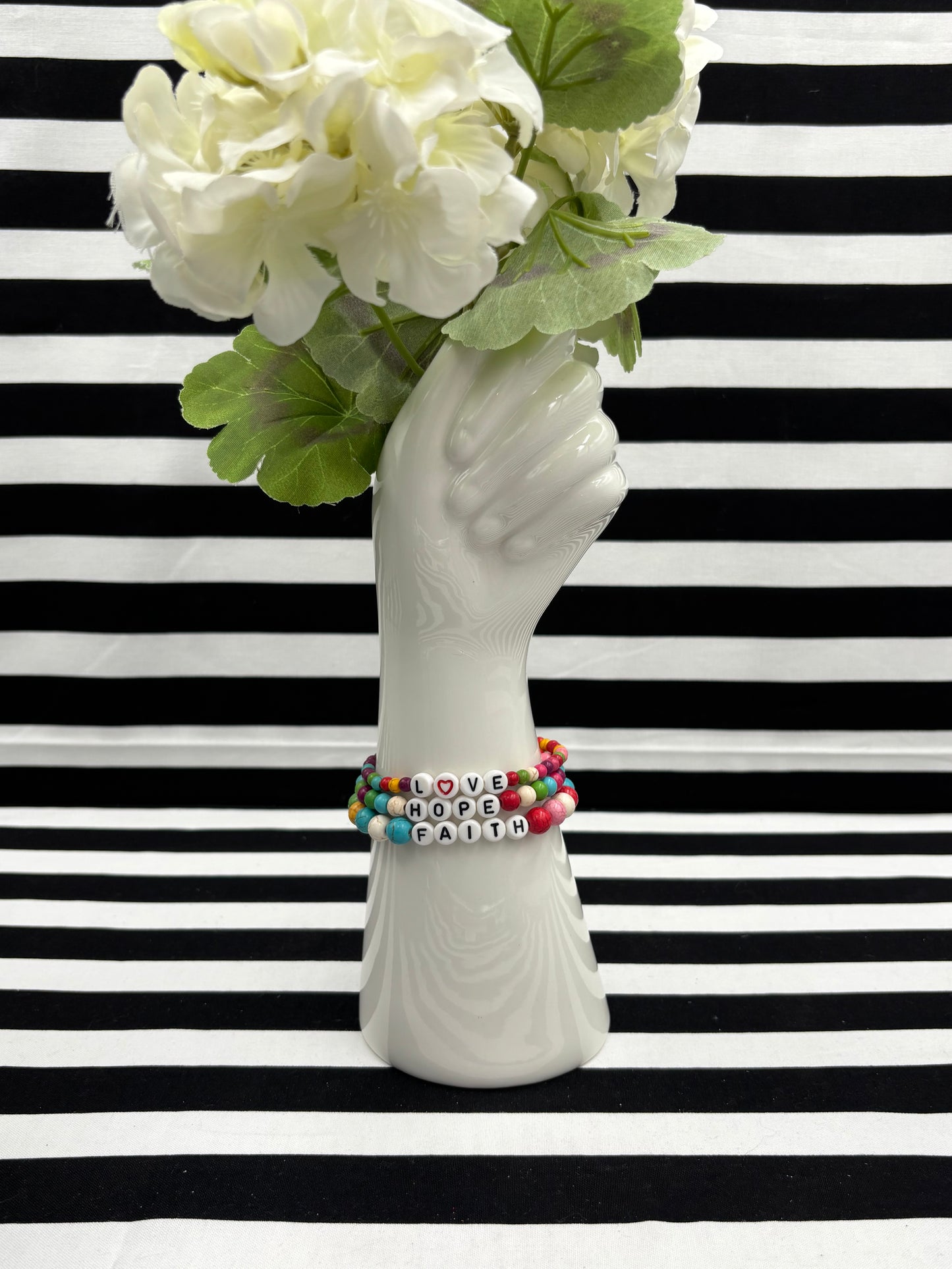 Faith Hope & Love Stretch Bracelet
