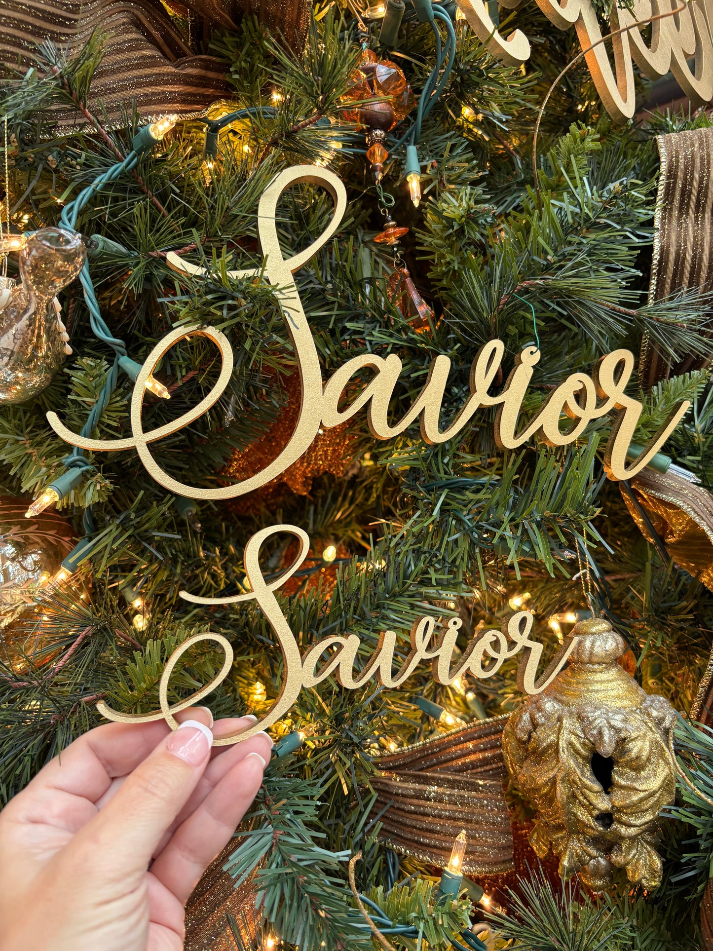 King of Kings, Savior & Lord: Christmas Ornaments Trio Set
