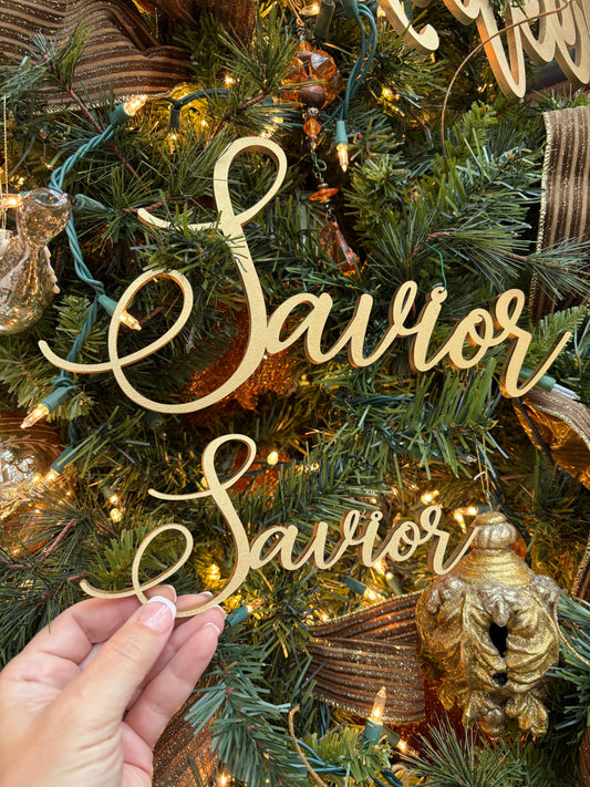 King of Kings, Savior & Lord: Christmas Ornaments Trio Set