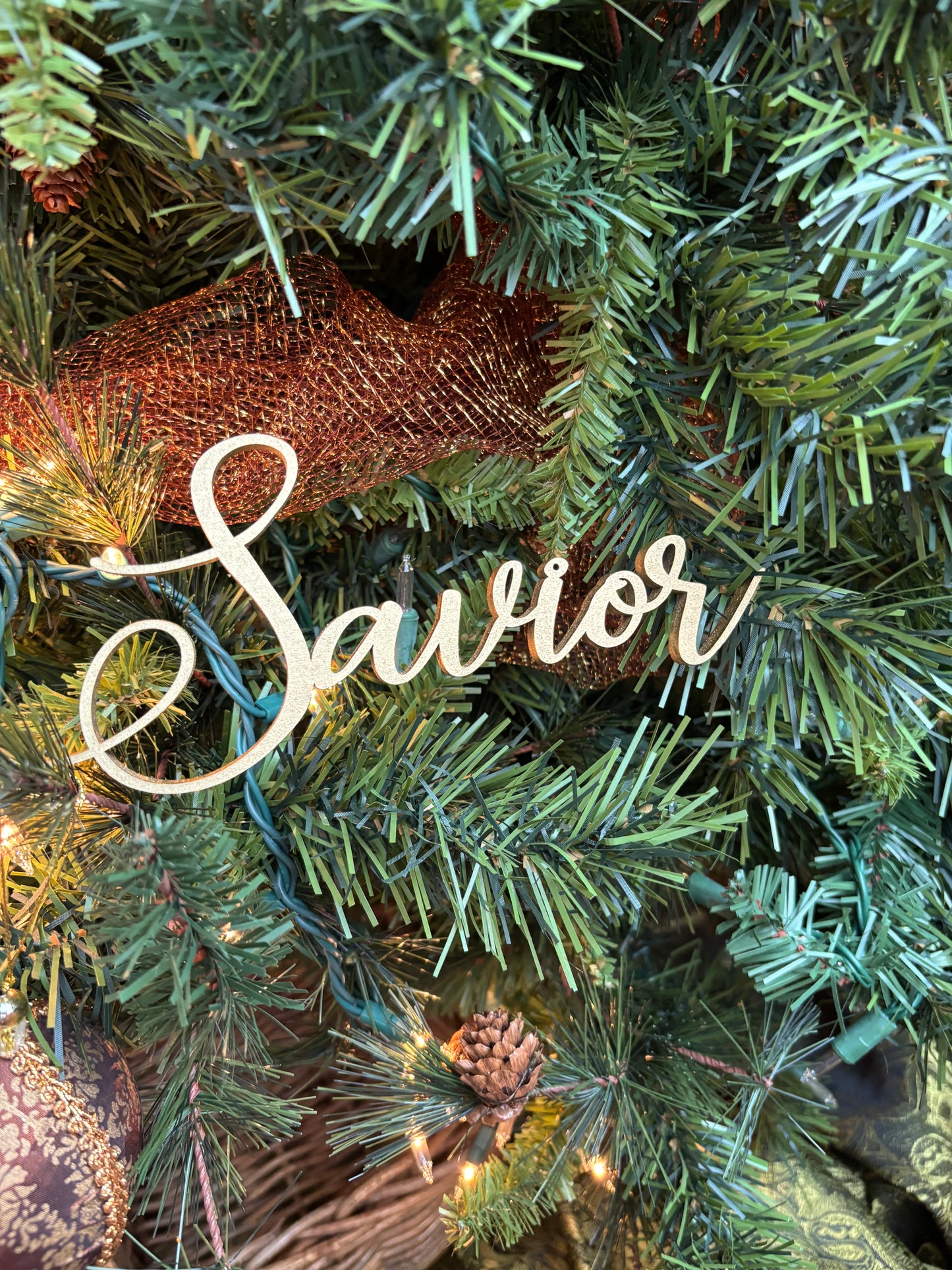 King of Kings, Savior & Lord: Christmas Ornaments Trio Set