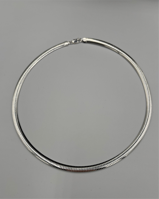 Sterling Silver Omega Necklace
