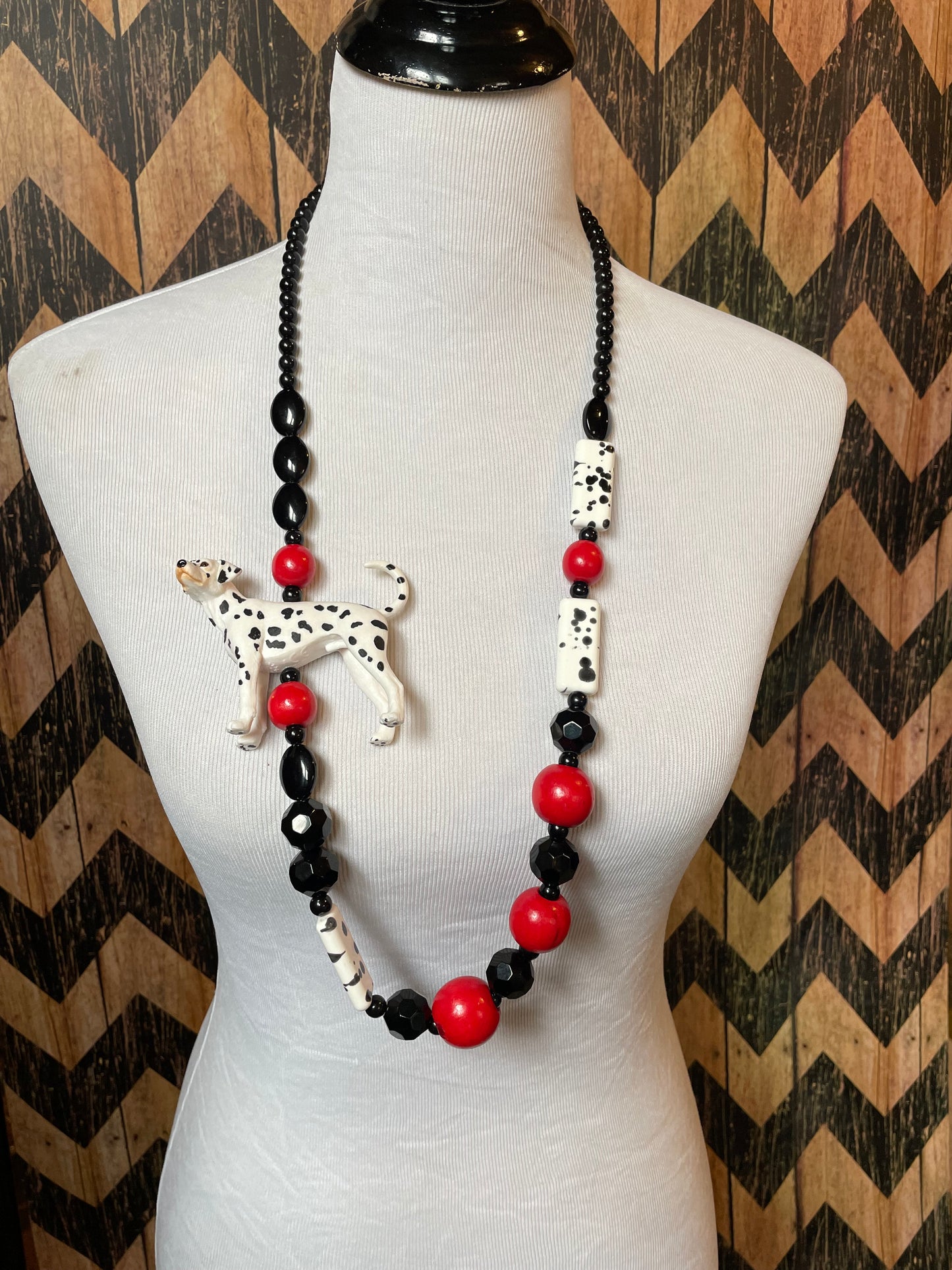 Dalmatian Time Necklace