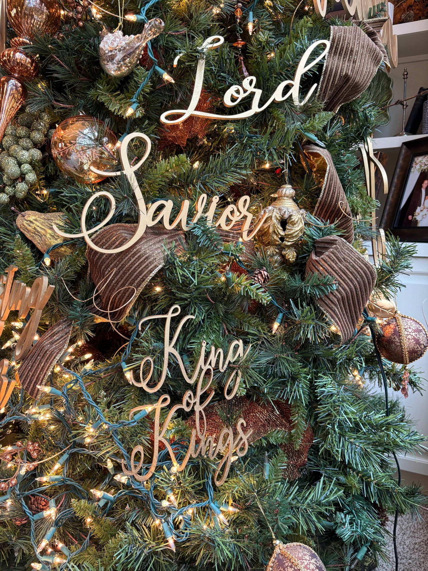 King of Kings, Savior & Lord: Christmas Ornaments Trio Set