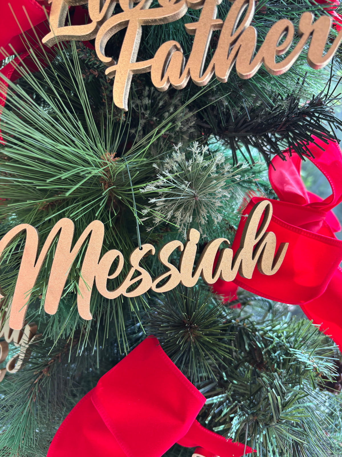 Messiah Trio Set of Ornaments: Messiah, Redeemer, Everlasting Father