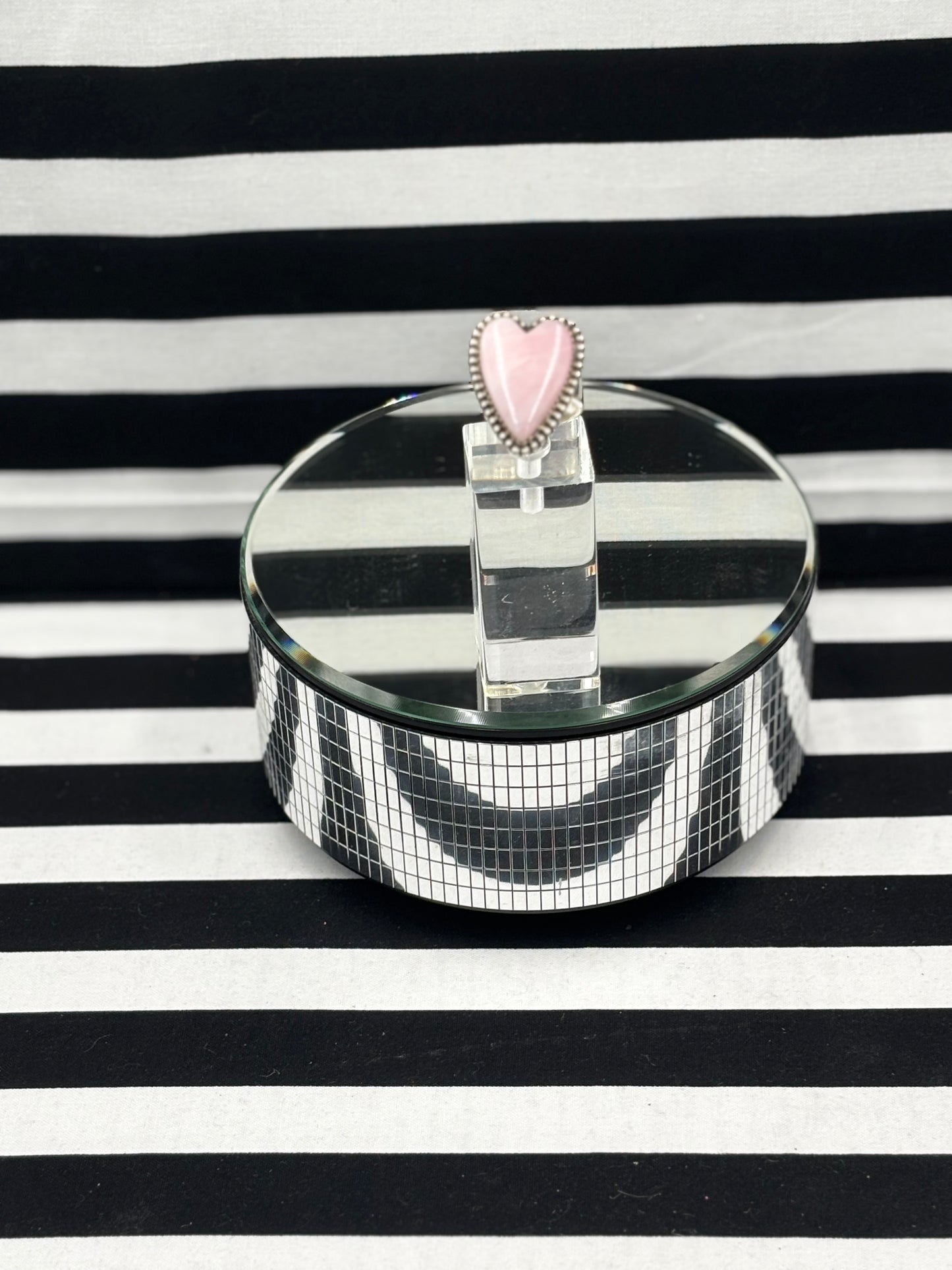 Love Pink Heart Ring