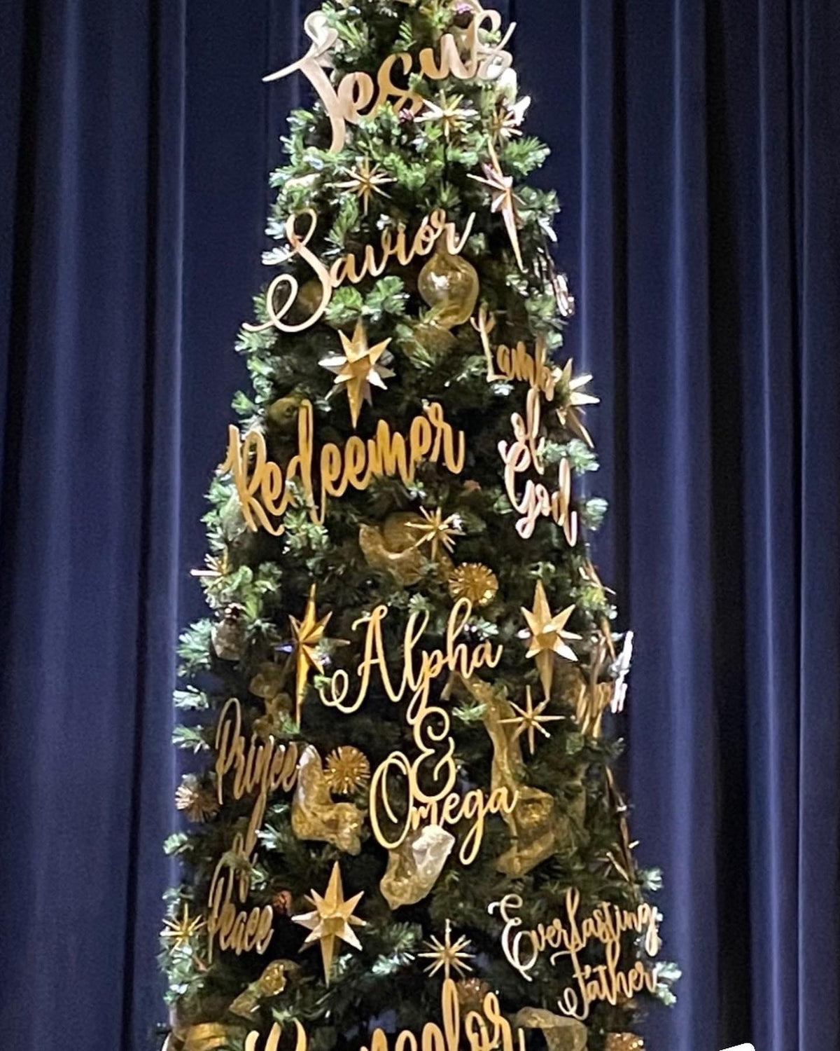 Names of Jesus Christmas Ornaments JUMBO