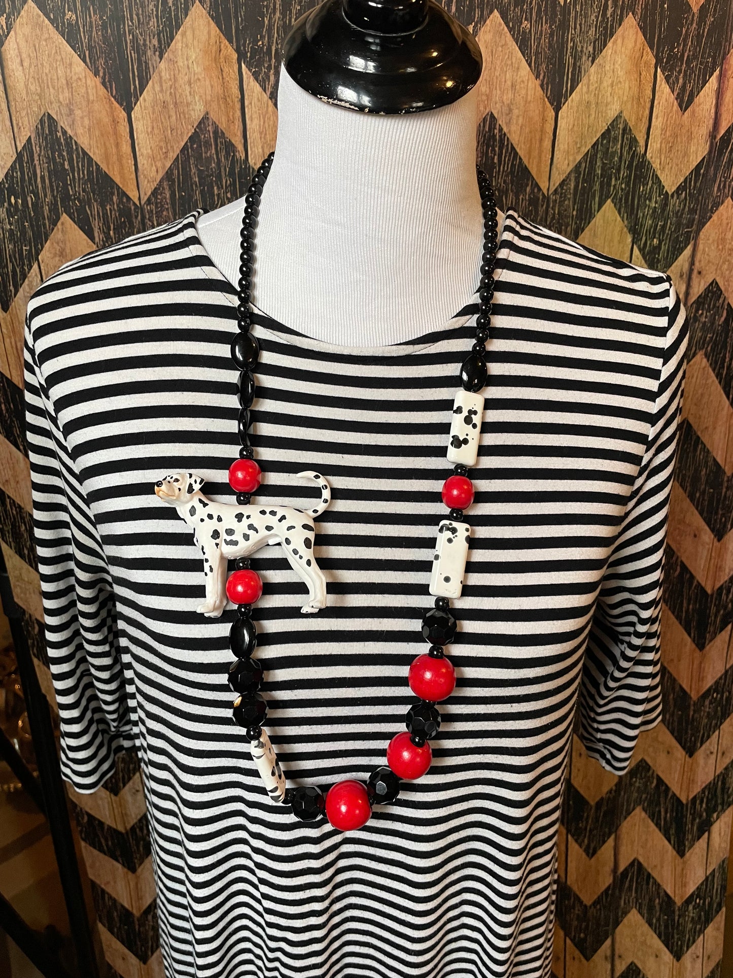 Dalmatian Time Necklace