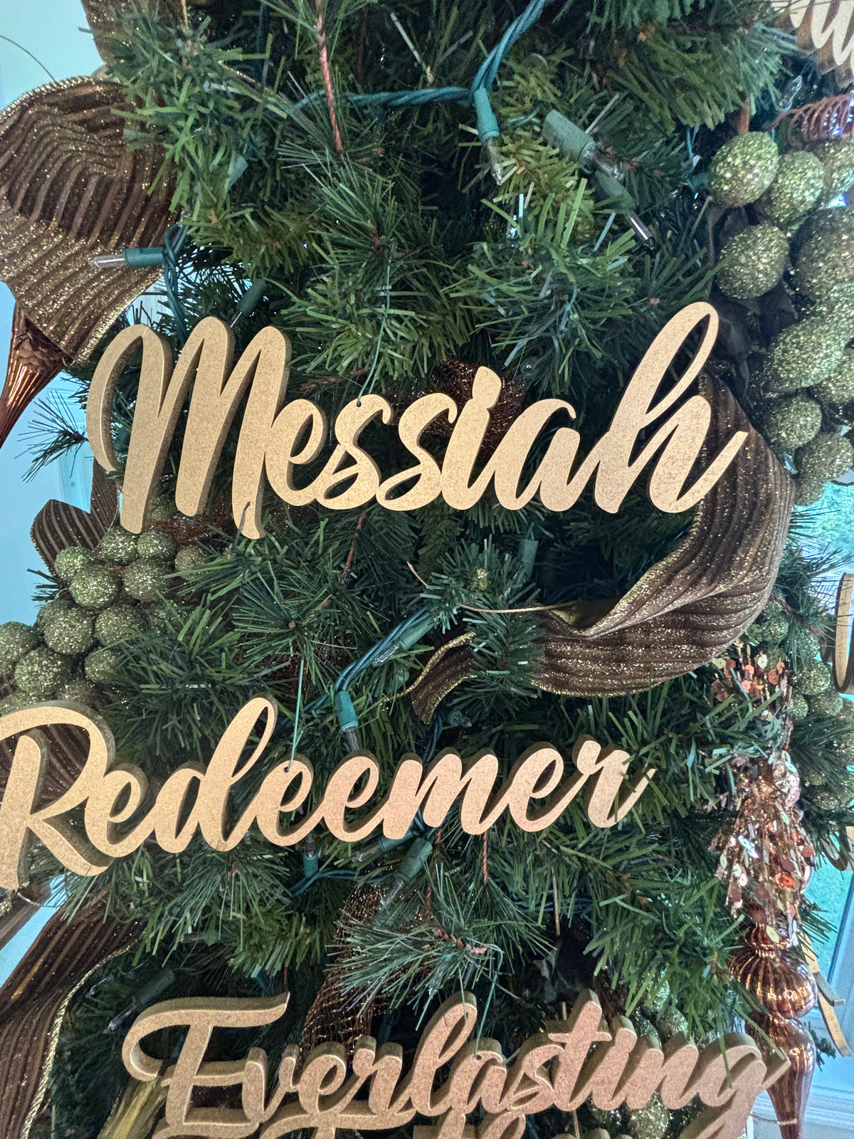 Messiah Trio Set of Ornaments: Messiah, Redeemer, Everlasting Father