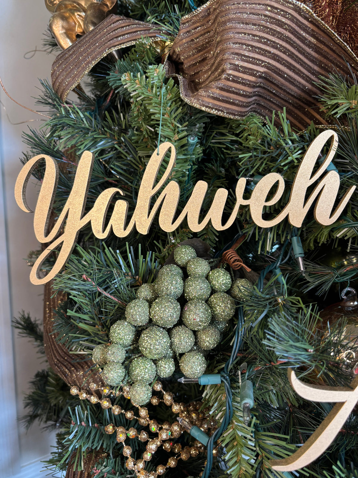 Yahweh Trio Set of Ornaments: Yahweh, Holy, Alpha & Omega