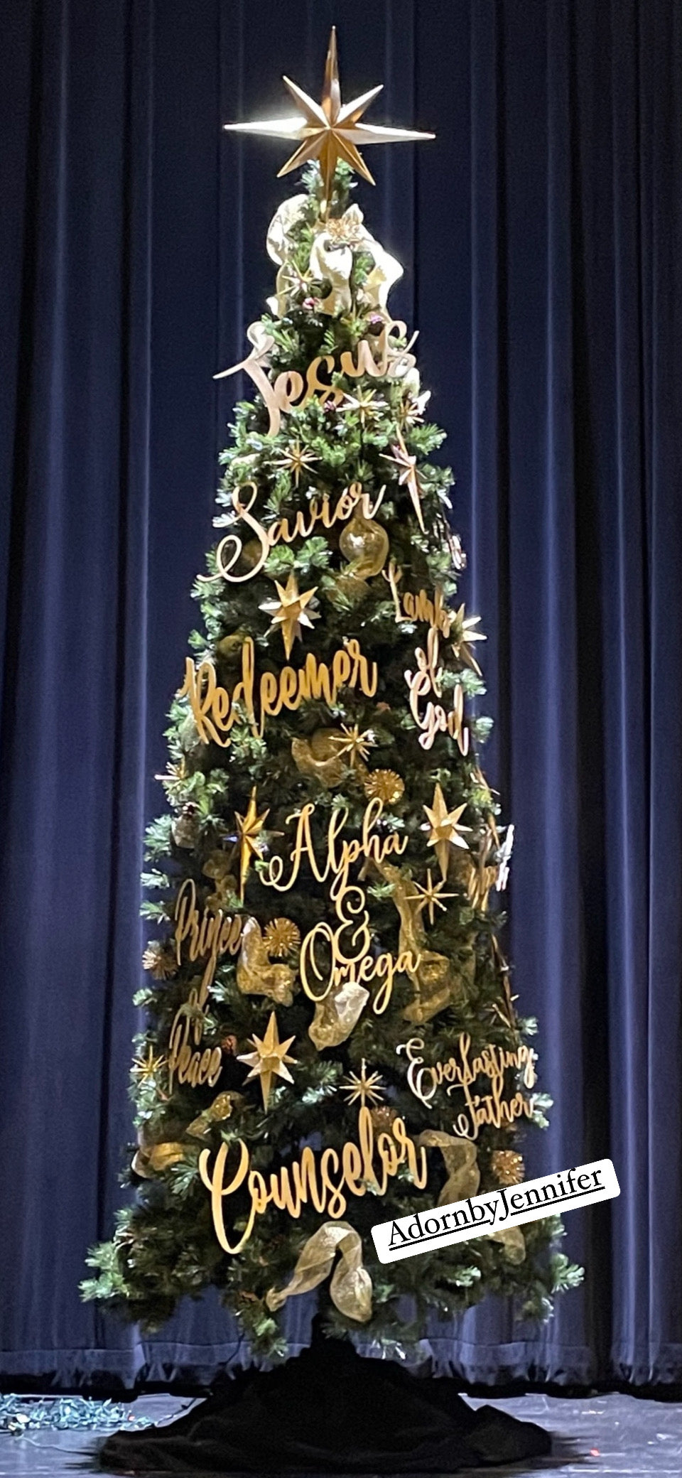 Names of Jesus Christmas Ornaments JUMBO