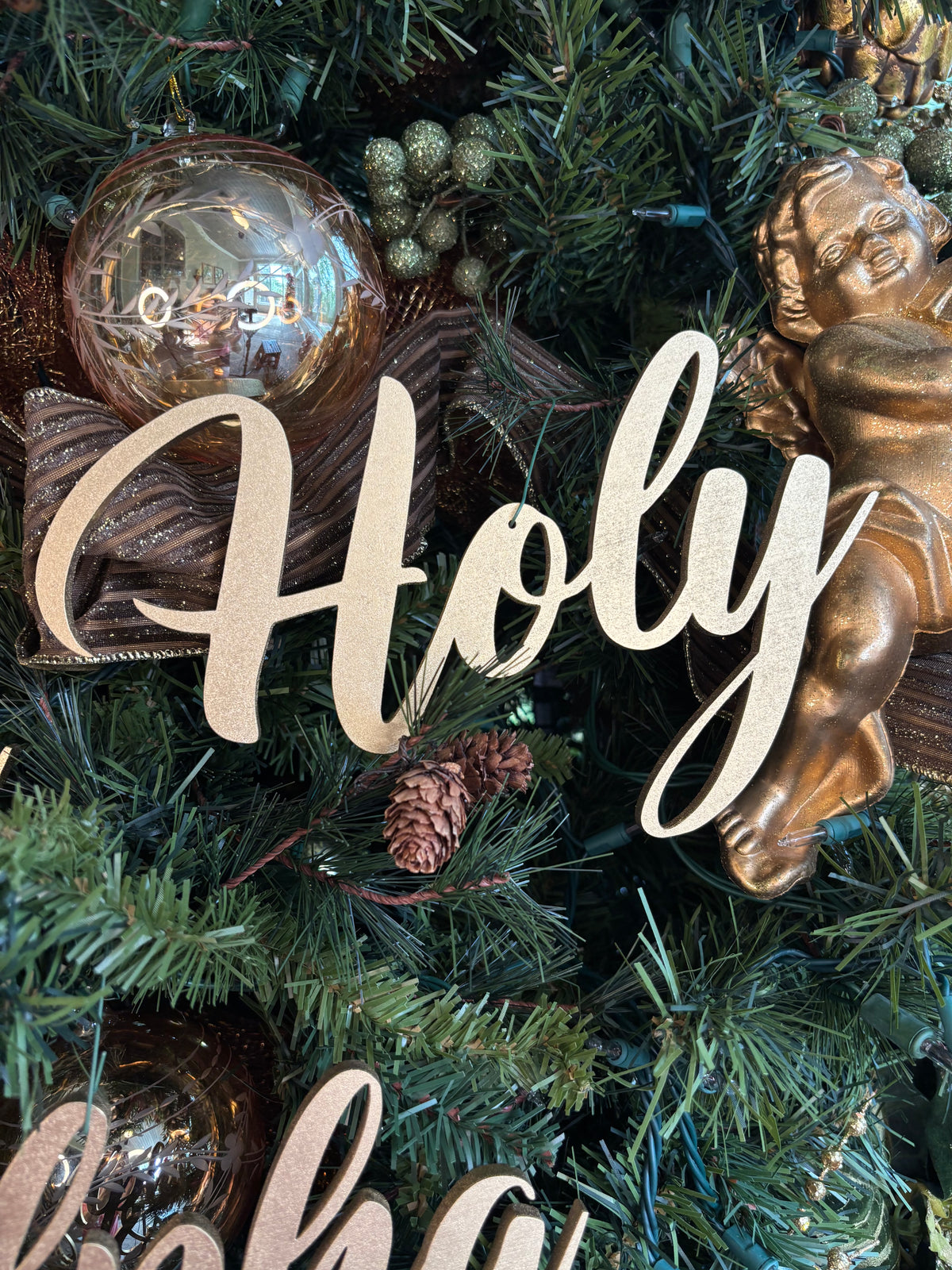 Yahweh Trio Set of Ornaments: Yahweh, Holy, Alpha & Omega