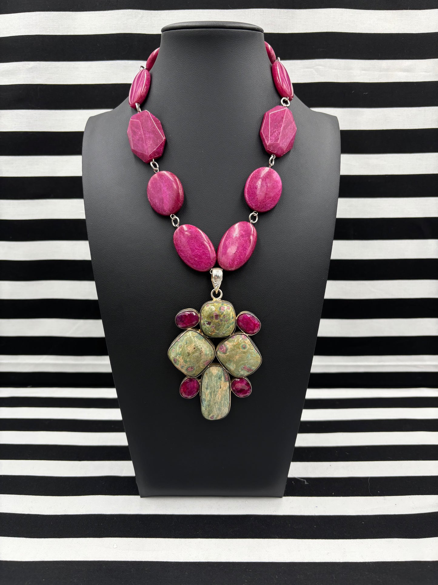 Fuchsia Fusion Statement Necklaces