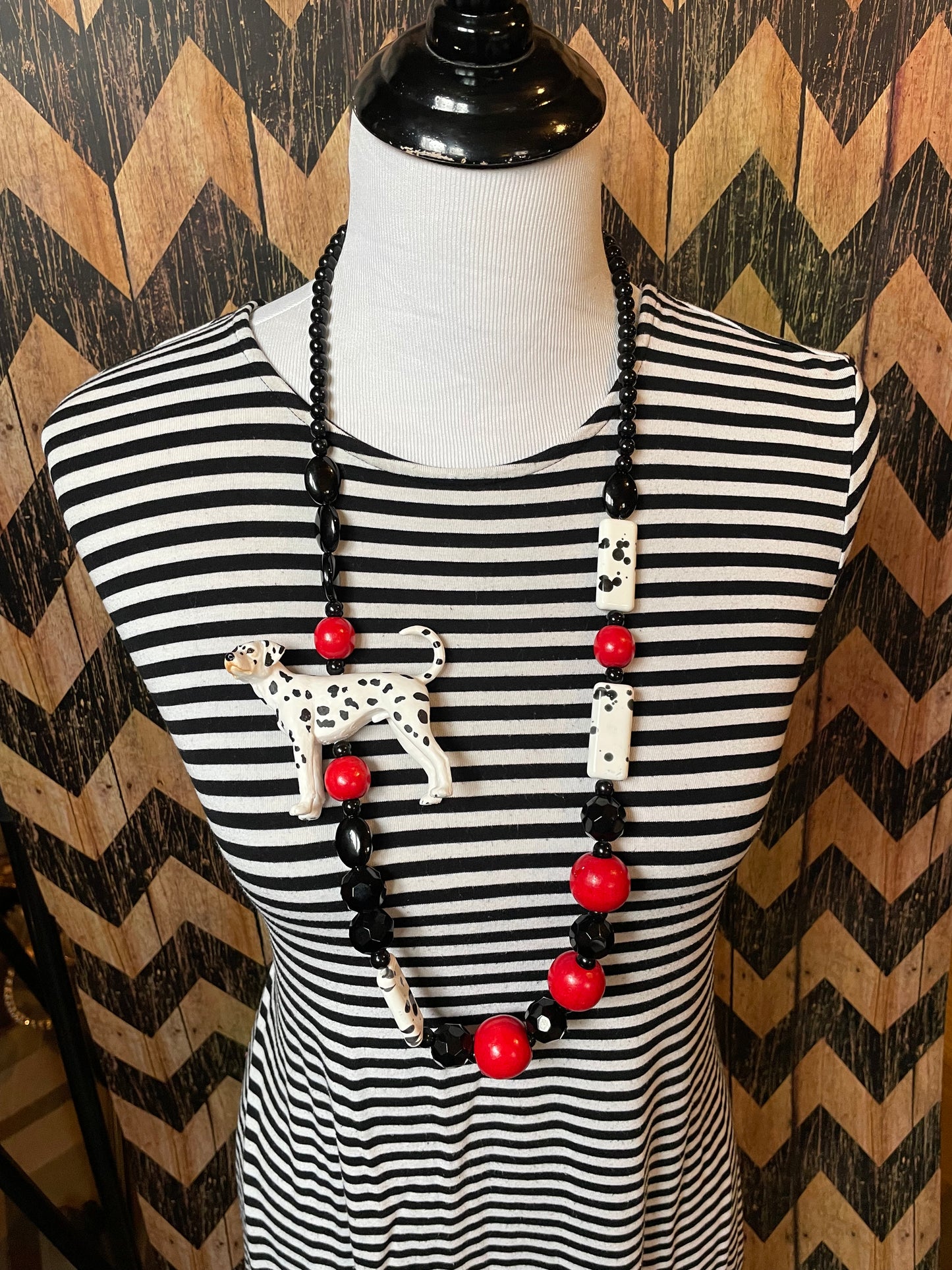 Dalmatian Time Necklace