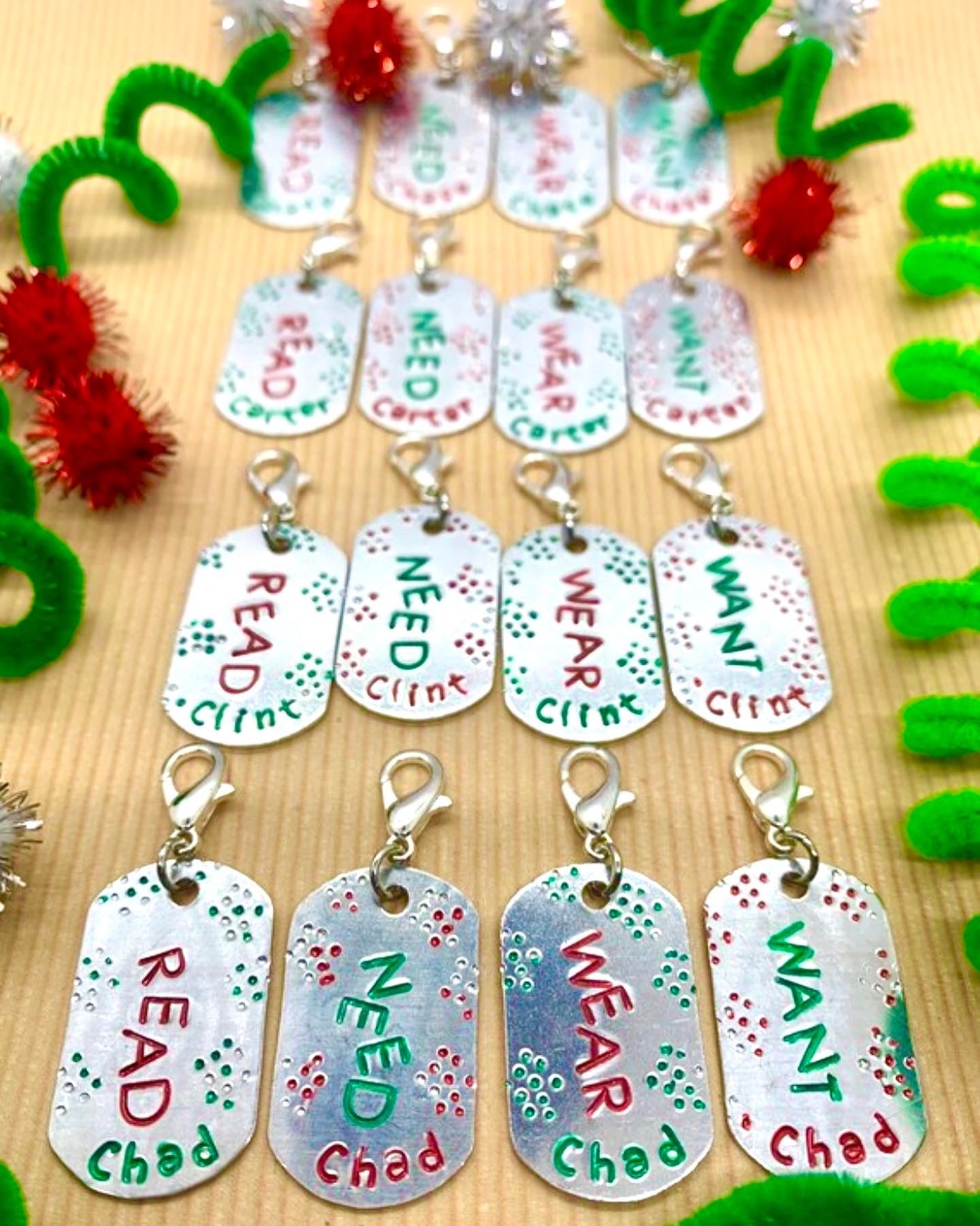 Reusable Gift Tags Wear Need Want Read