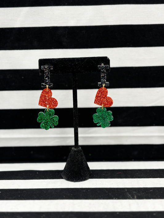 I Love Clover  Earrings