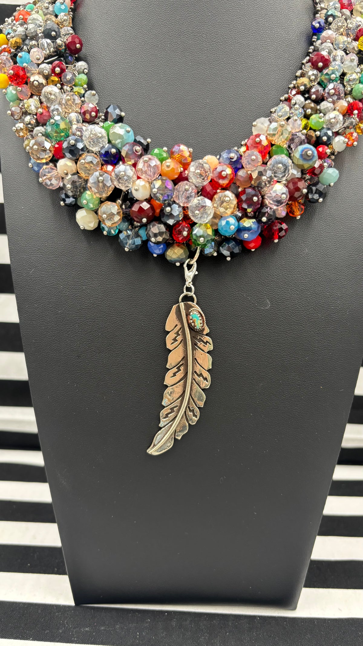Feather Kaleidoscope Necklace