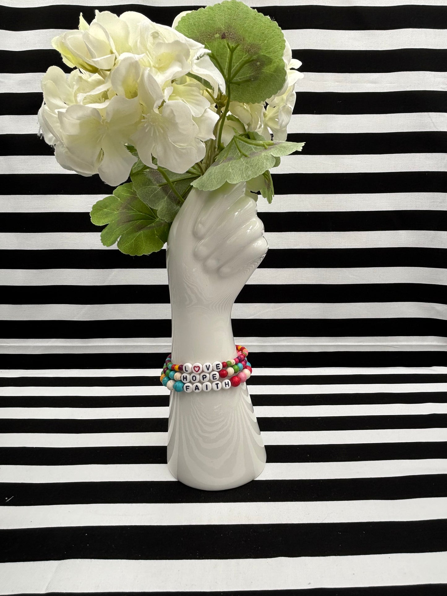 Faith Hope & Love Stretch Bracelet