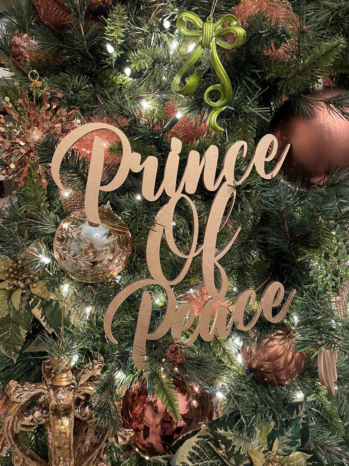 Jesus, Emmanuel & Prince of Peace Trio Set of Ornaments