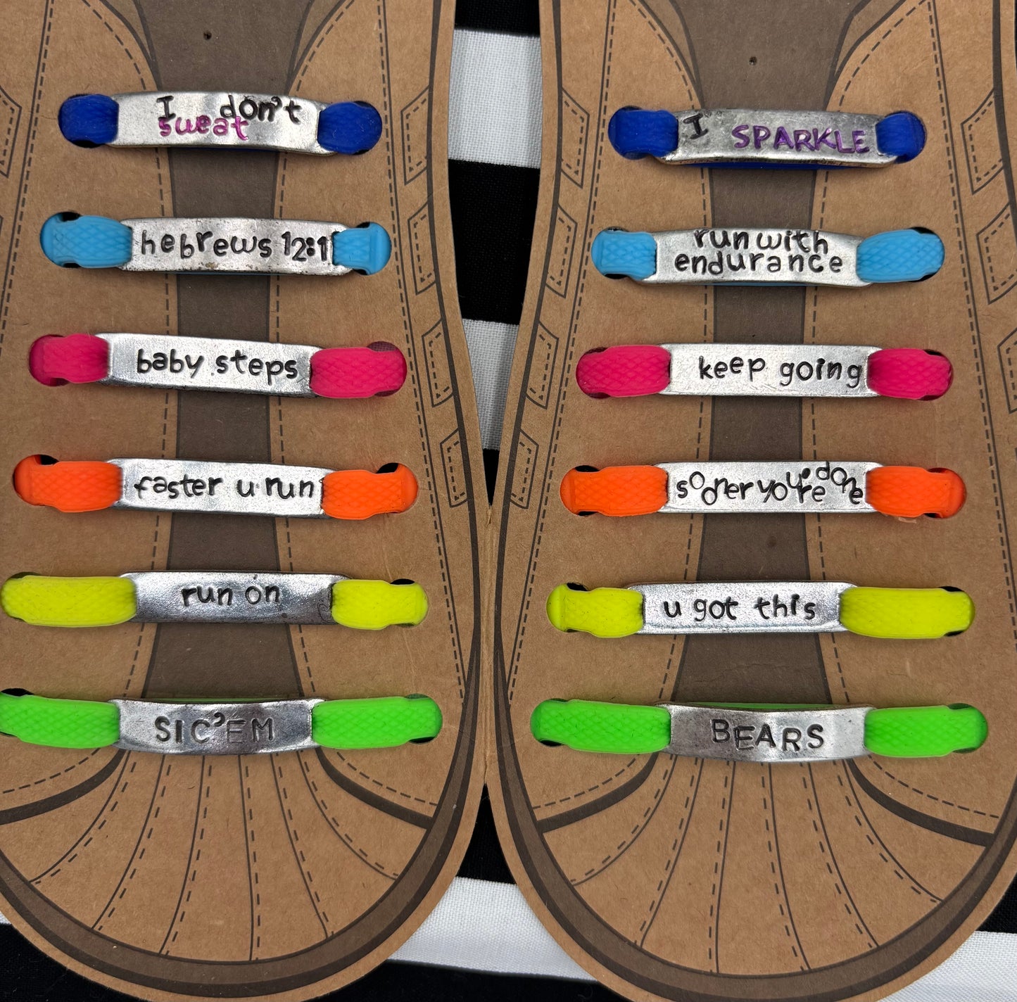 Running Inspiration Shoe Lace Charms