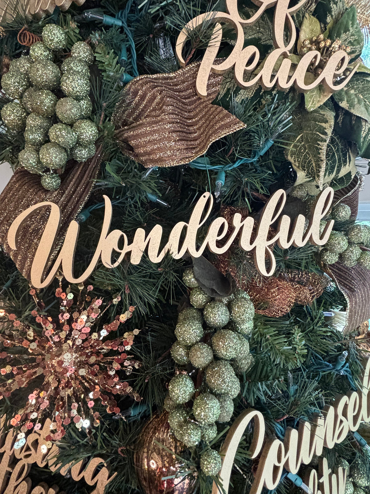 Wonderful Trio Set of Ornaments: Wonderful, Counselor Almighty God