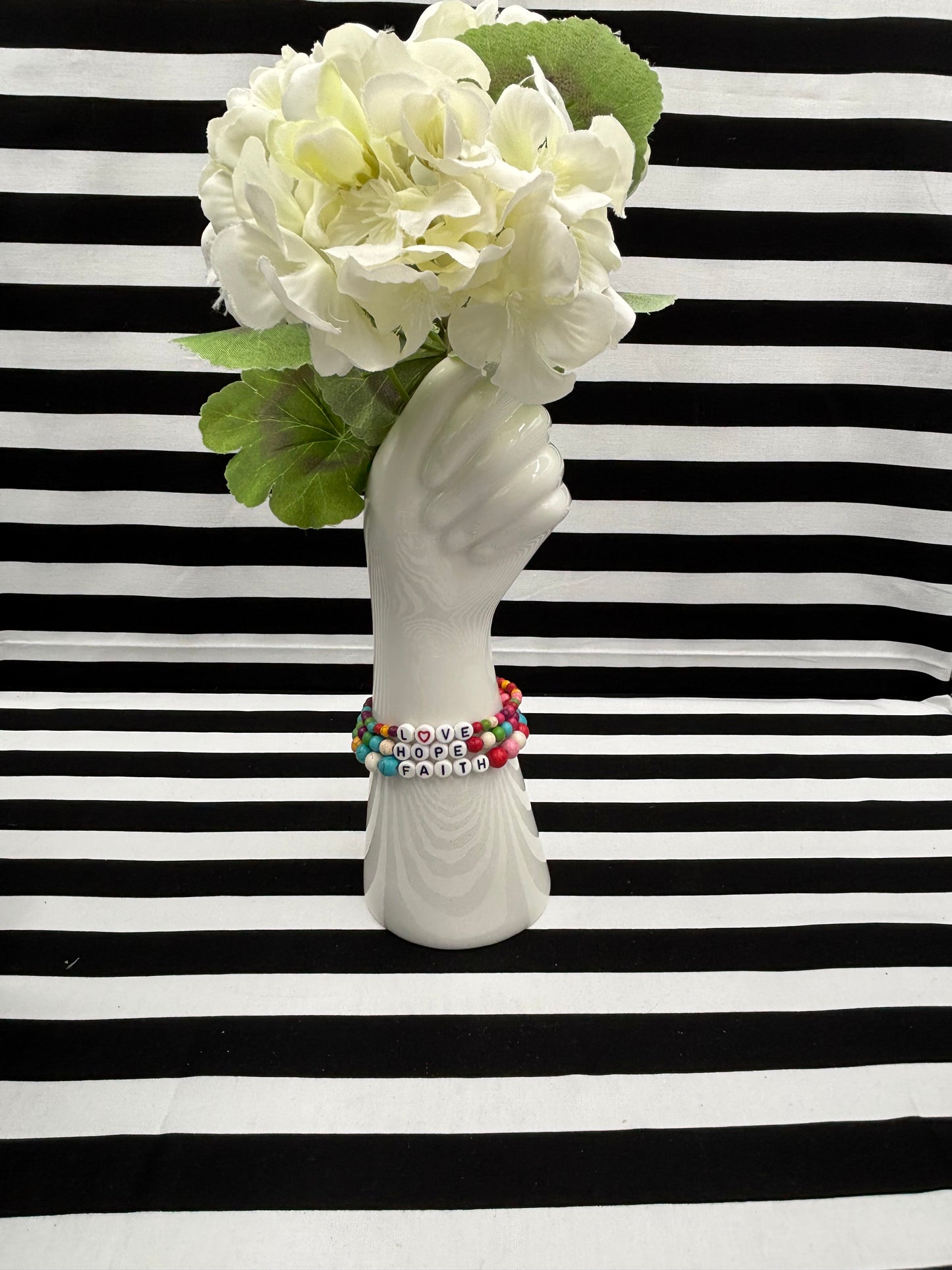 Faith Hope & Love Stretch Bracelet