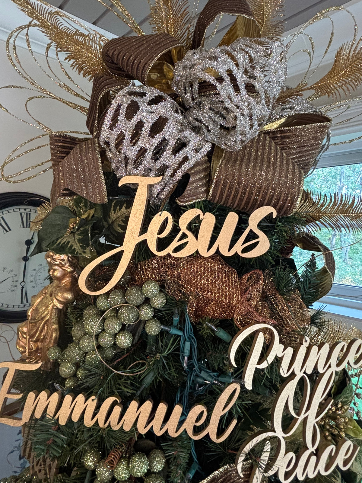 Jesus, Emmanuel & Prince of Peace Trio Set of Ornaments