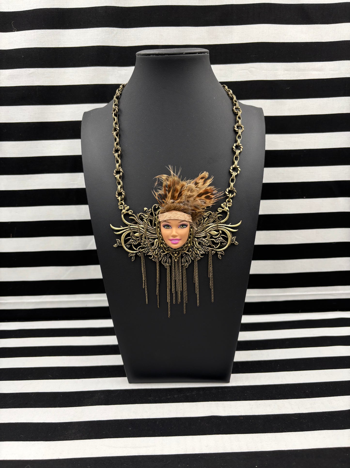 Warrior Face Necklace
