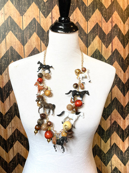Horse Time Necklace