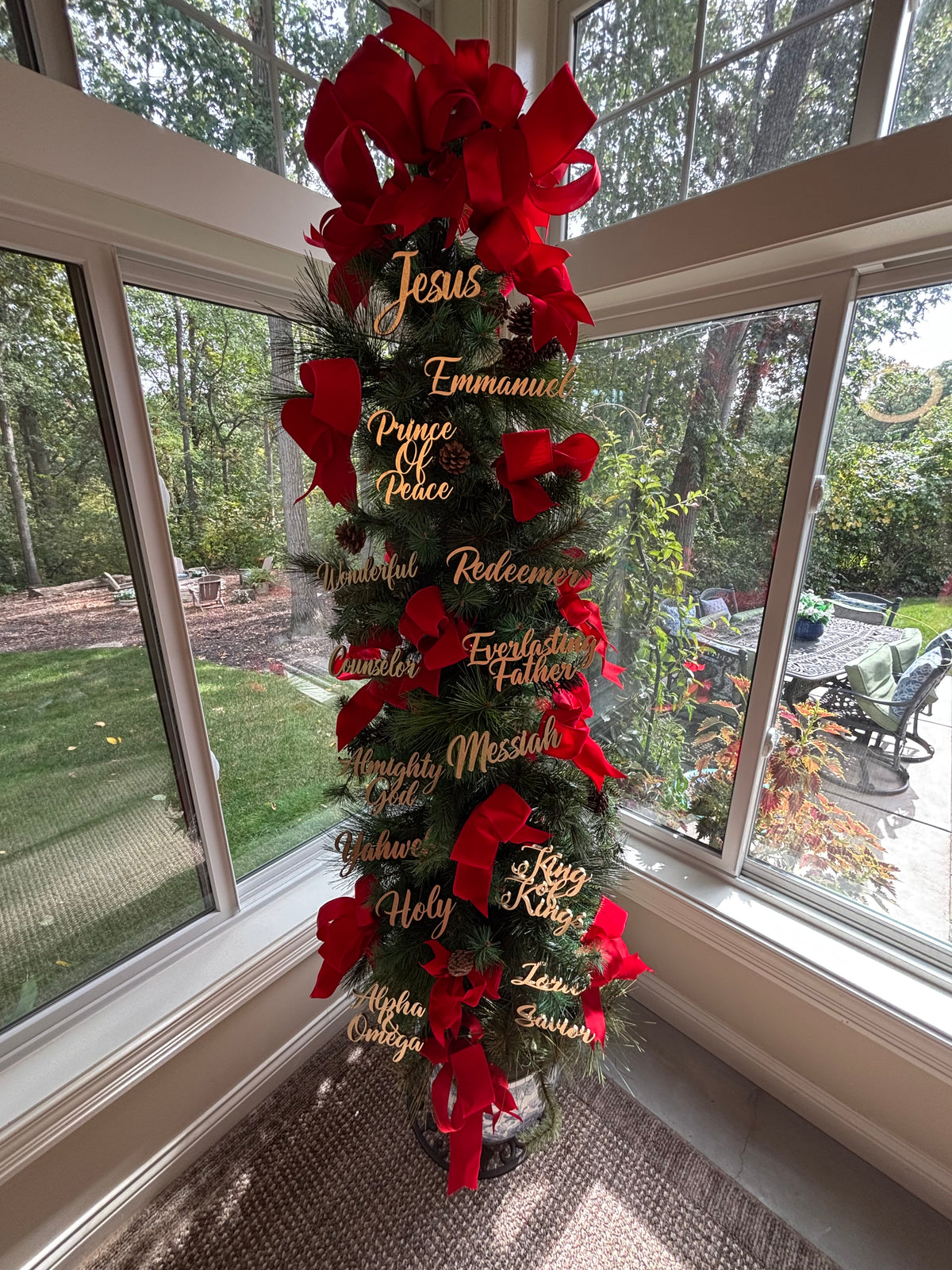 Messiah Trio Set of Ornaments: Messiah, Redeemer, Everlasting Father