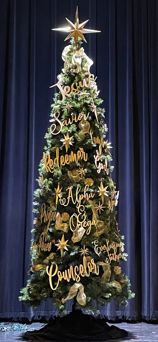 Names of Jesus Christmas Ornaments JUMBO