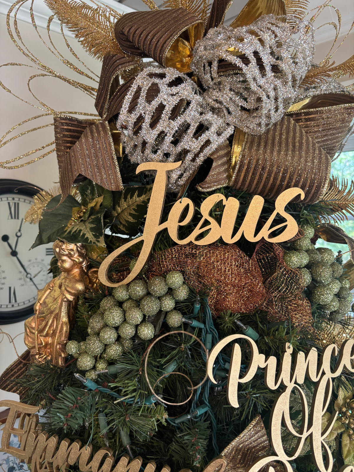 Jesus, Emmanuel & Prince of Peace Trio Set of Ornaments