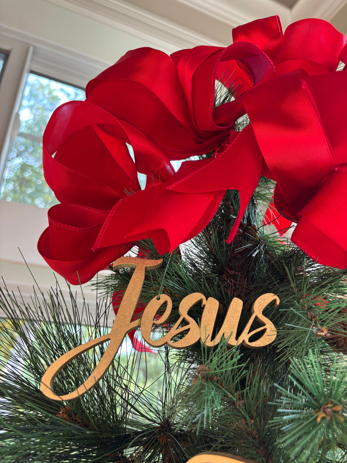 Jesus, Emmanuel & Prince of Peace Trio Set of Ornaments