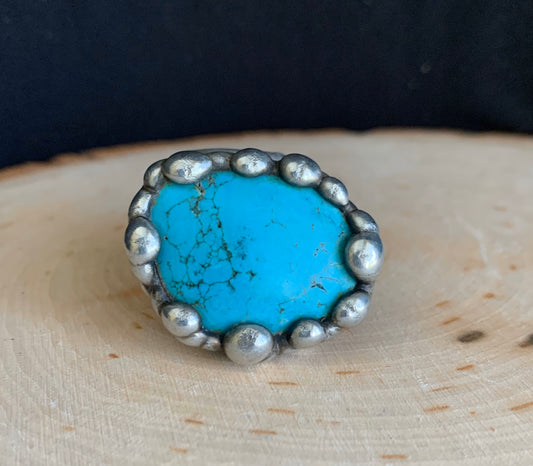 Chunky Monkey Turquoise Spoon Ring