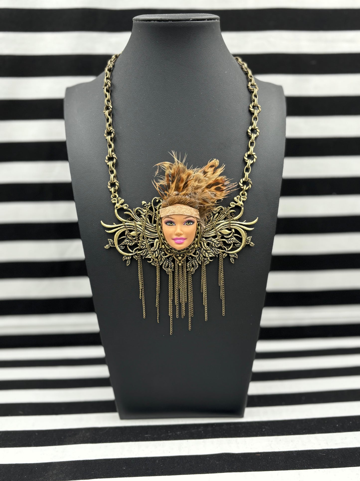 Warrior Face Necklace