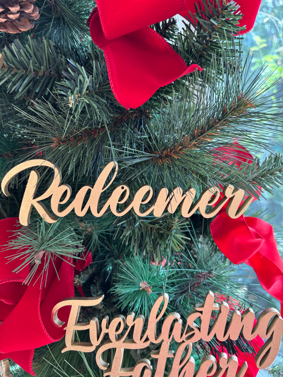 Messiah Trio Set of Ornaments: Messiah, Redeemer, Everlasting Father
