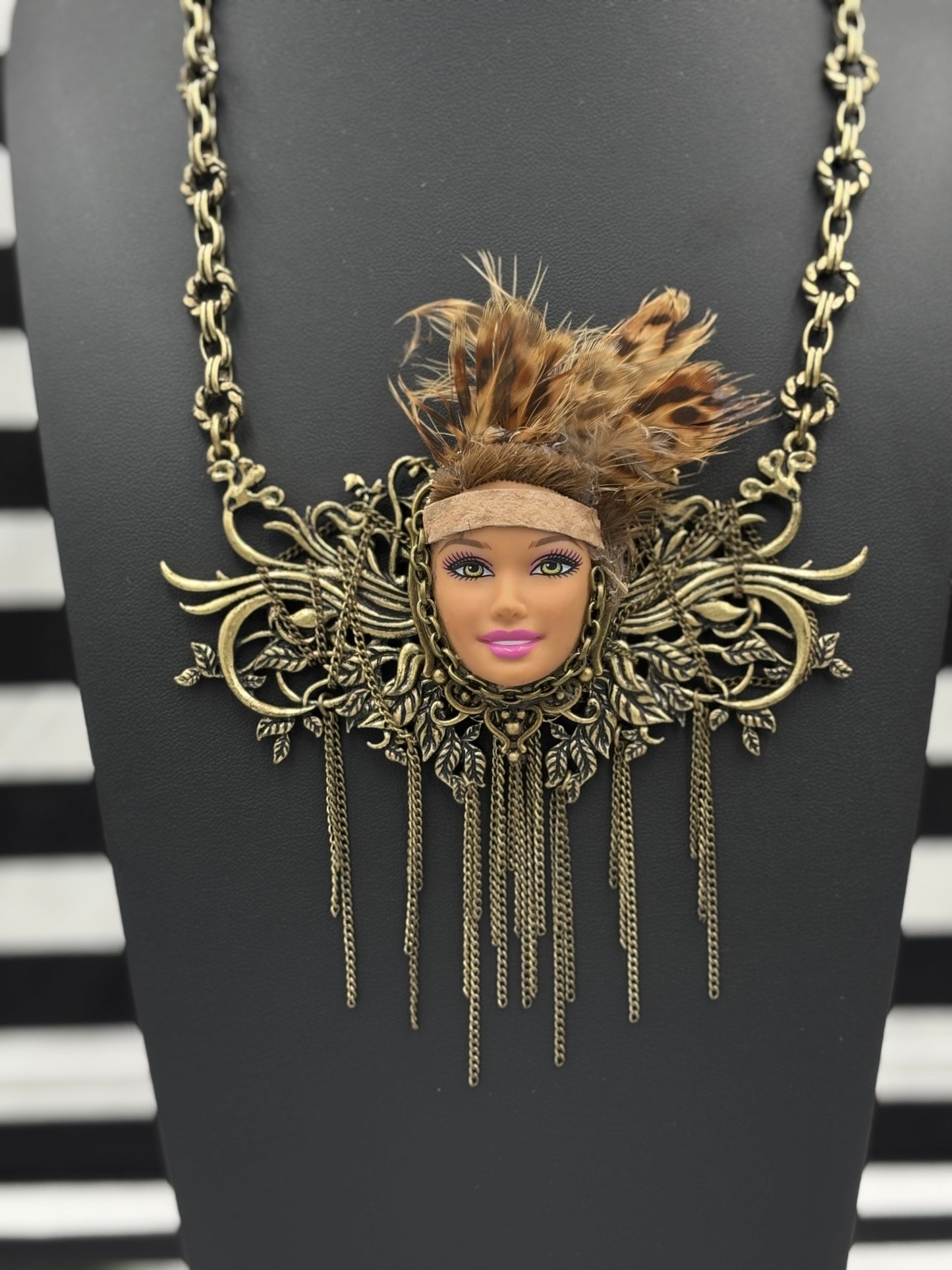 Warrior Face Necklace