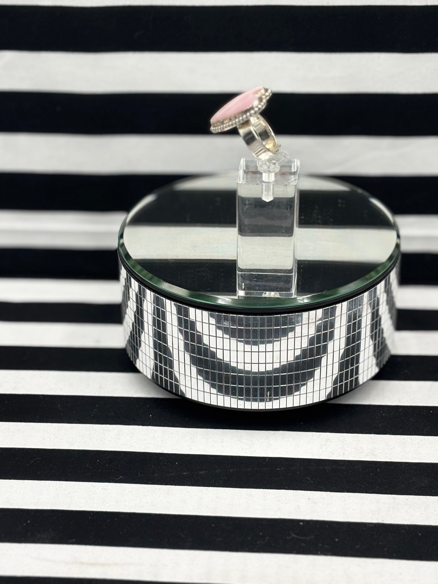 Love Pink Heart Ring