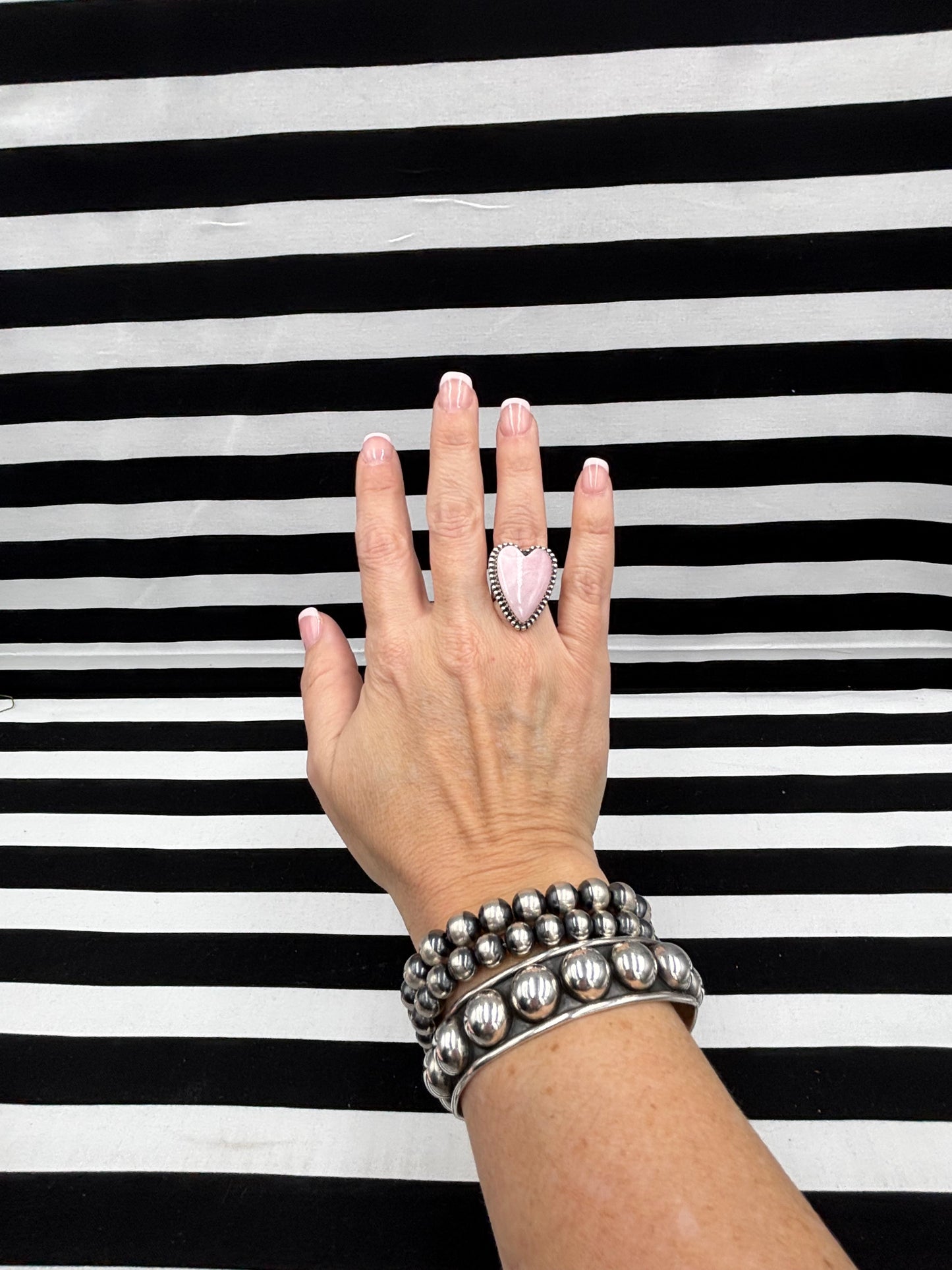 Love Pink Heart Ring