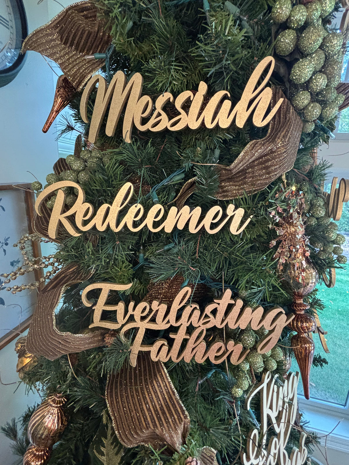 Messiah Trio Set of Ornaments: Messiah, Redeemer, Everlasting Father