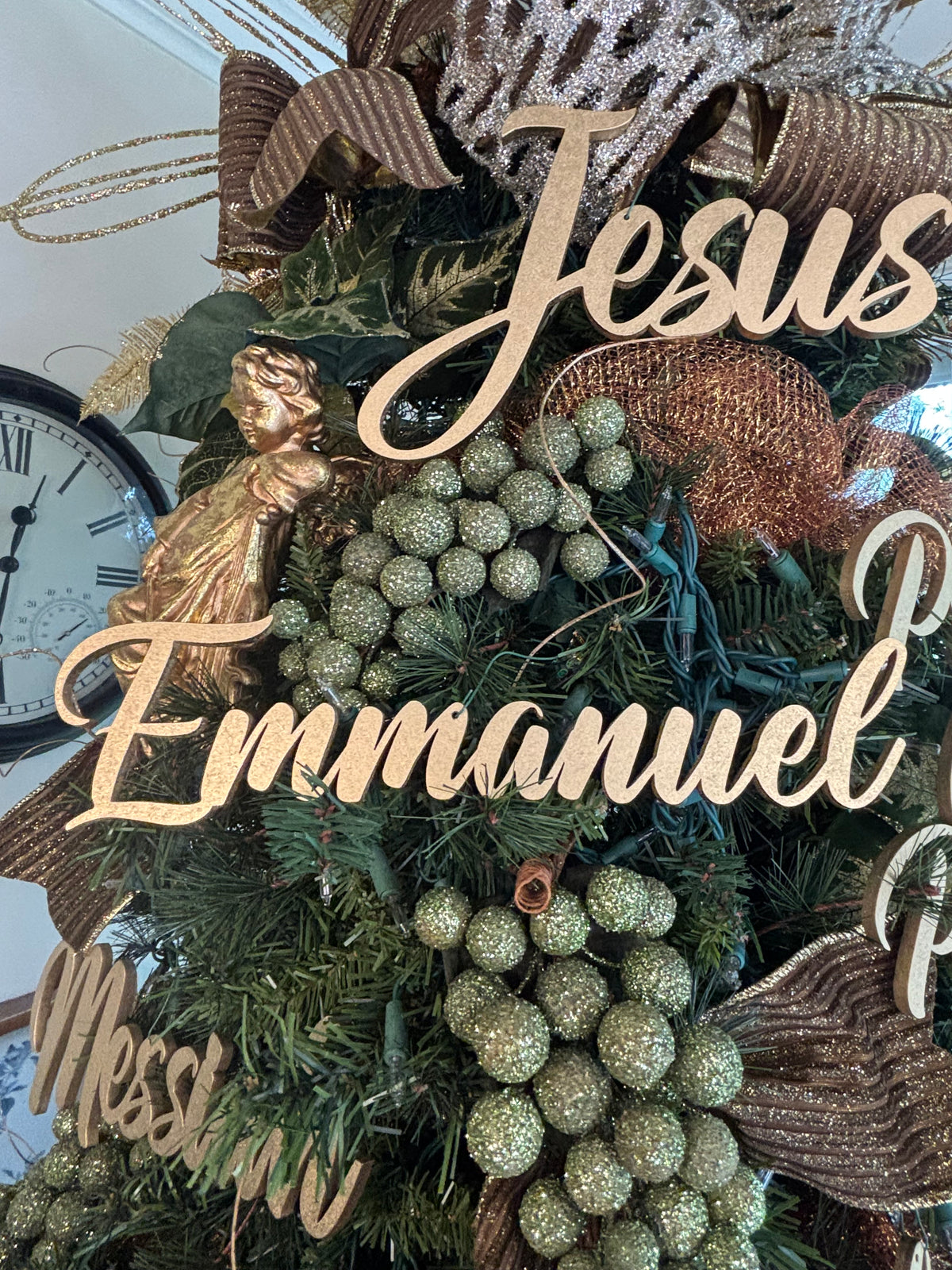 Jesus, Emmanuel & Prince of Peace Trio Set of Ornaments