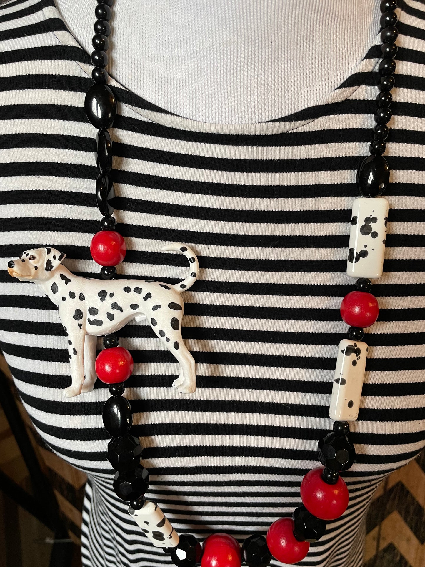 Dalmatian Time Necklace