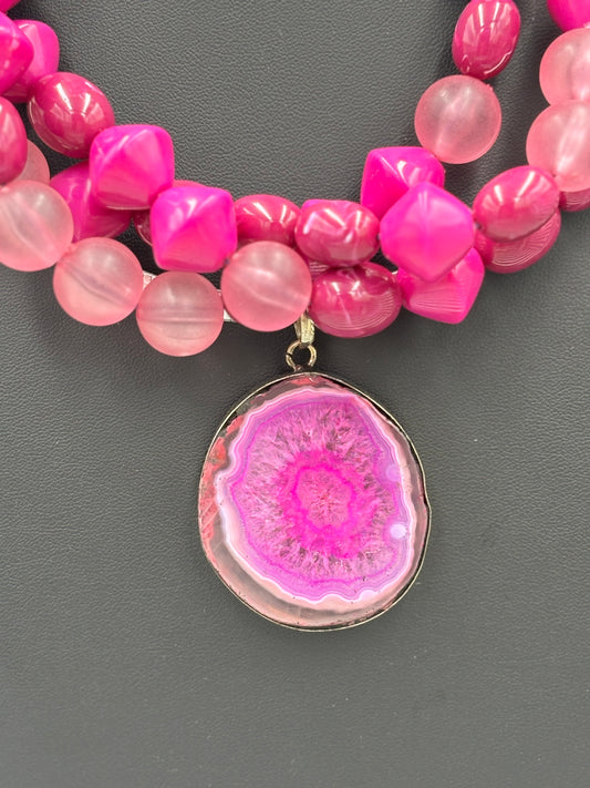 Magenta Eye Pendant