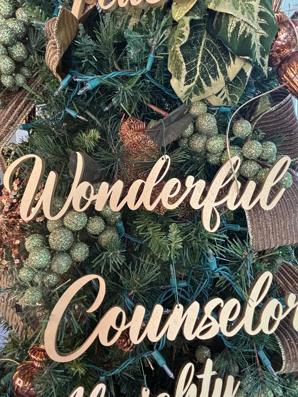 Wonderful Trio Set of Ornaments: Wonderful, Counselor Almighty God